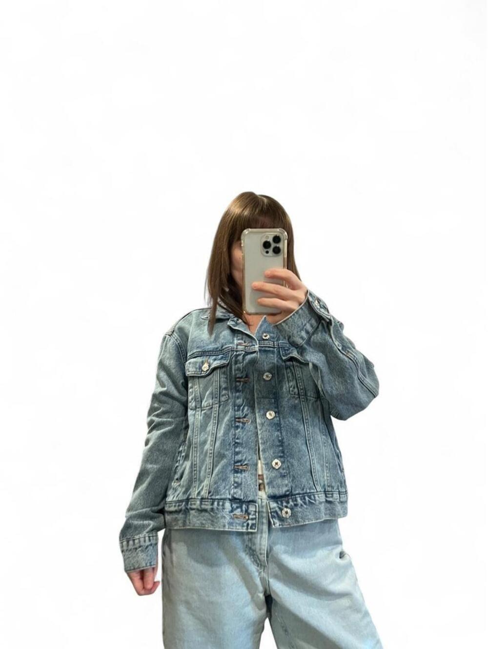 Vintage Light Wash Denim Trucker Jacket